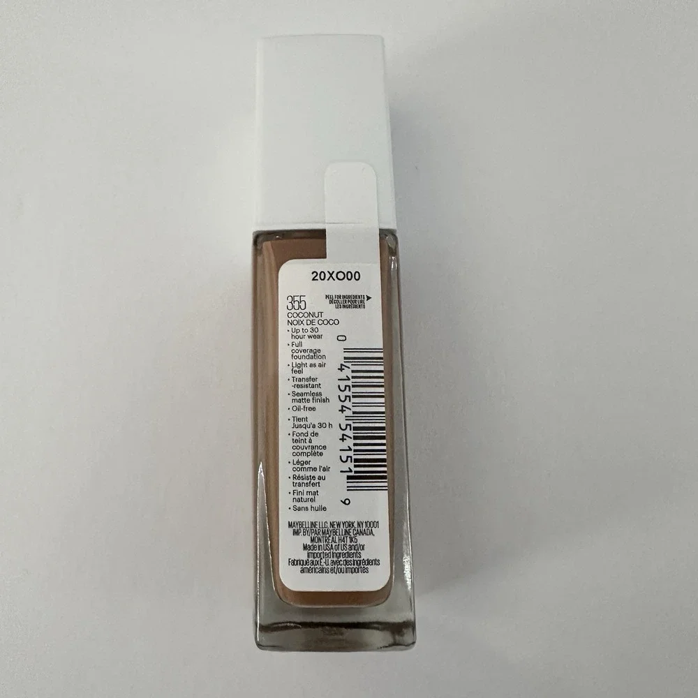 Maybelline Super Stay Full Coverage Foundation Coconut 355 1 fl oz New Sealed‎
